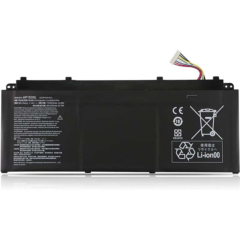 53.9Wh AP15O5L Akku Passt Acer Swift 1 (SF114-32-P1XJ)