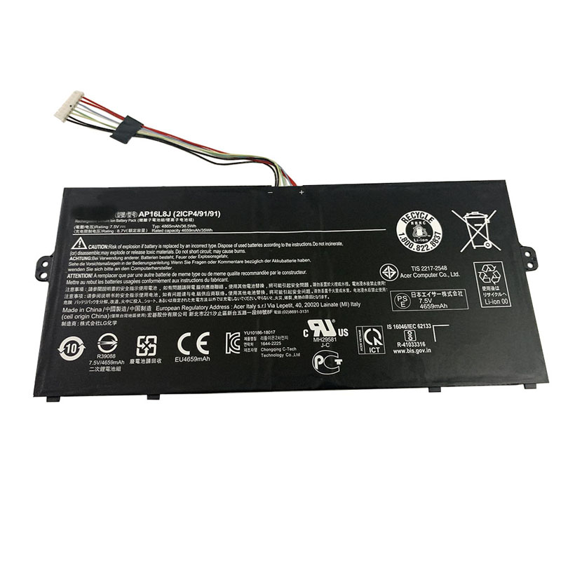 36.5Wh AP16L8J Akku Passt Acer Spin 1 (SP111-34N-P3AB)