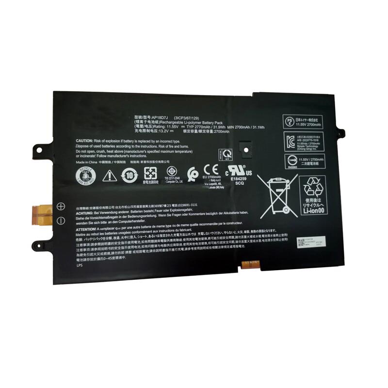 31.9Wh AP18D7J Akku Passt Acer Swift 7 (SF714-52T-71JW)