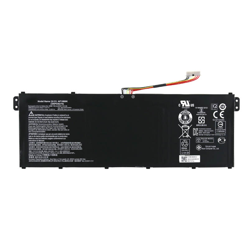 43.08Wh AP19B8K Akku Passt Acer Aspire 3 (A317-52)