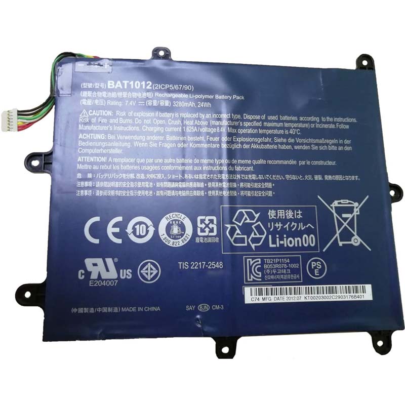 24Wh BAT1012 Akku Passt Acer Iconia A211