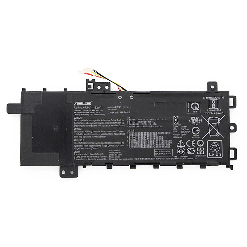 32Wh B21N1818 Akku Passt Asus B21BnEH