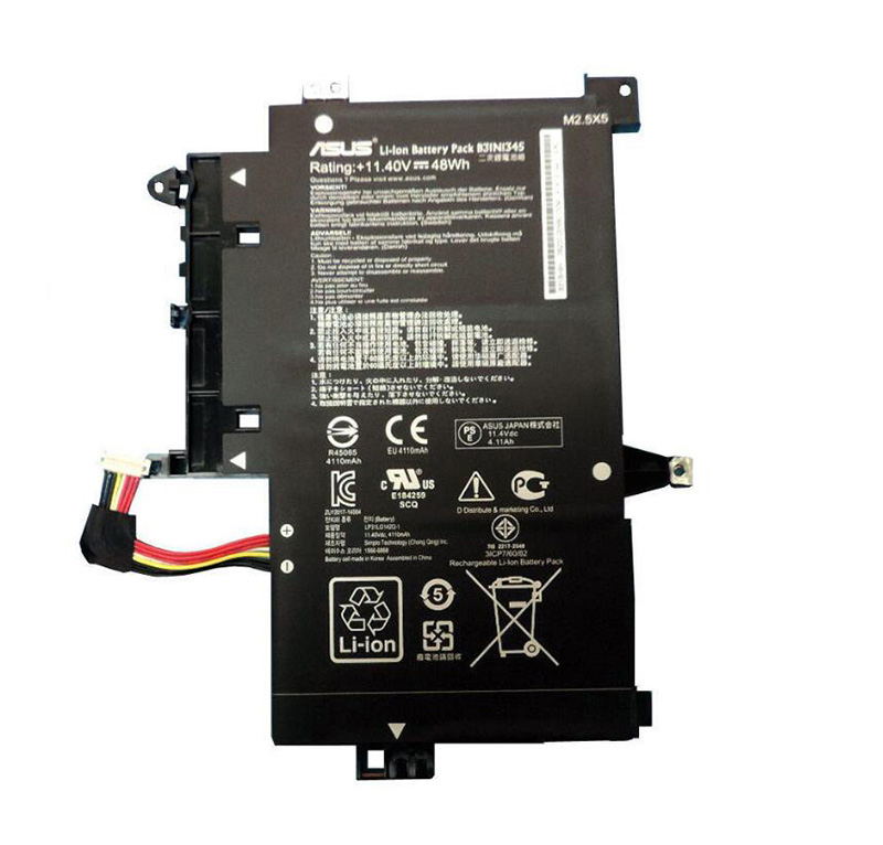 48Wh Akku Passt Asus TP500LN-DN051H Transformer Book Flip