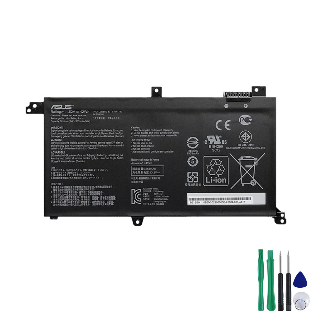 42Wh Akku Passt Asus VivoBook S14 S430FN-EB136T