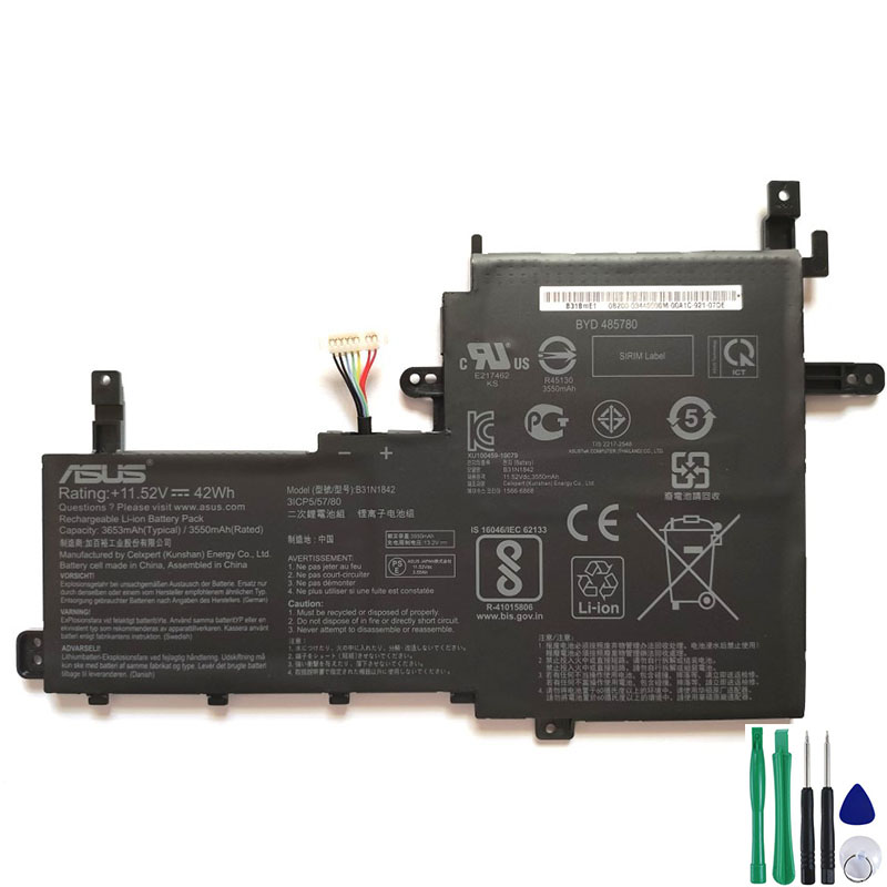 42Wh Akku Passt Asus X531FL