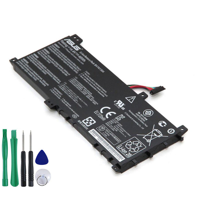 46Wh Akku Passt Asus B41N1304