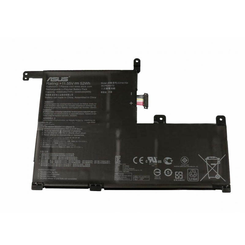 52Wh Akku Passt Asus UX561UA-1B