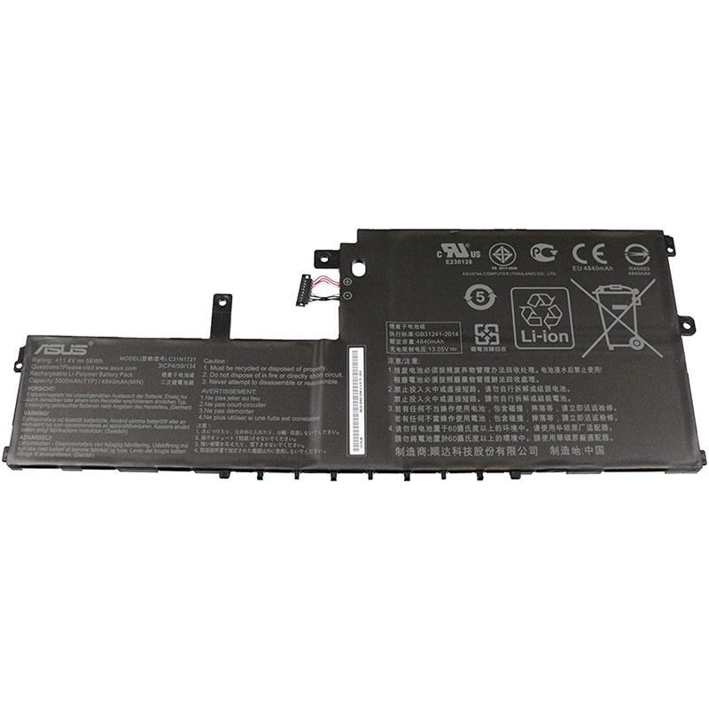 56Wh Akku Passt Asus E406MA-BV024T