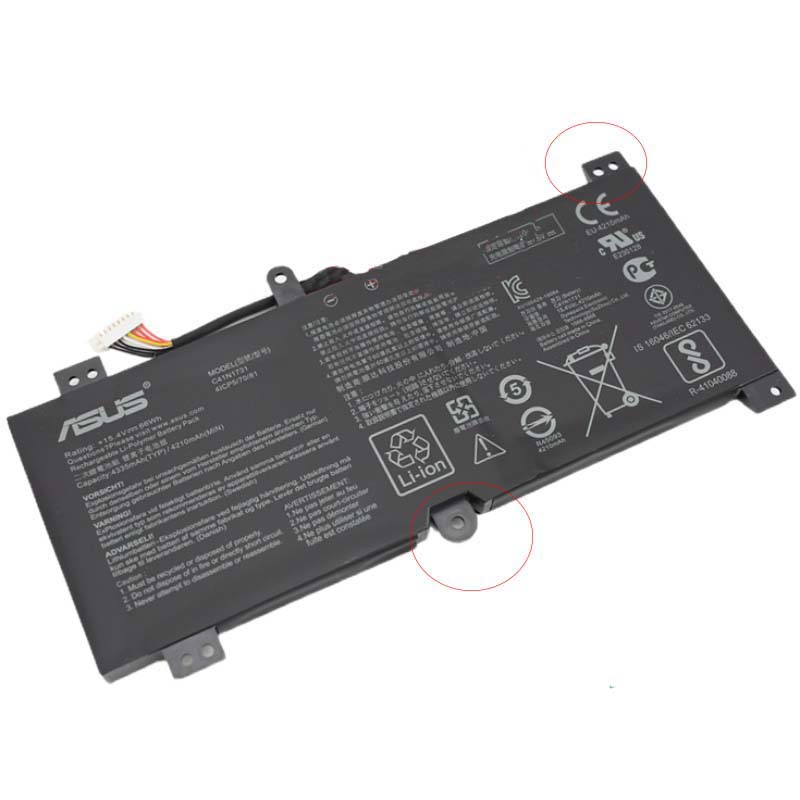 66Wh Akku Passt Asus ROG Strix GL504GM-ES192T