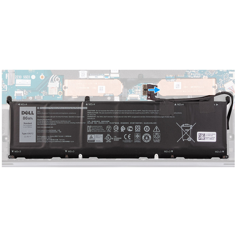 86Wh Akku Passt Dell Akku Passt Dell Alienware m15 R5 P109F003