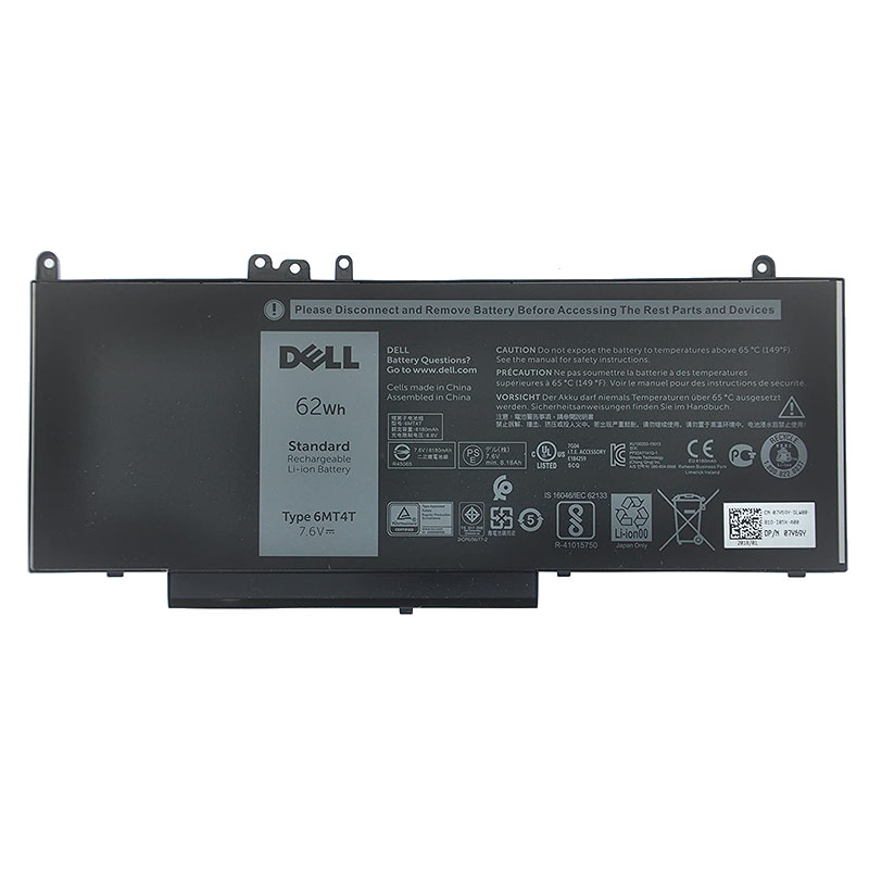 62Wh Akku Passt Dell Latitude E5570-MDJKP