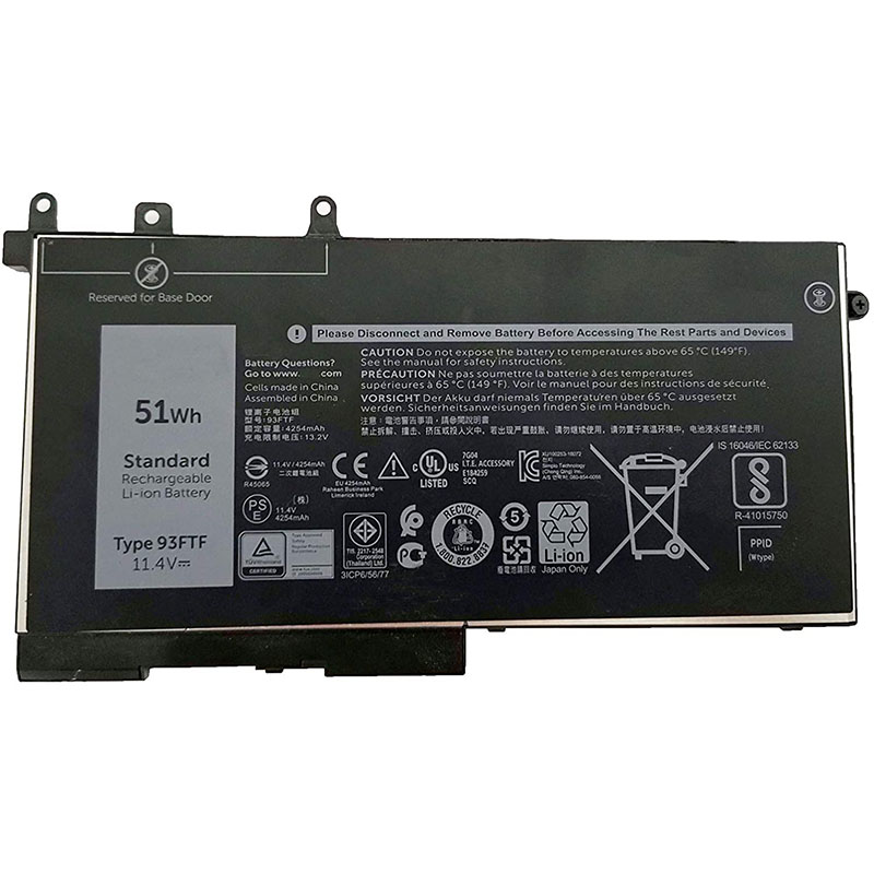 51Wh Akku Passt Dell Latitude 12 5280 P27S001