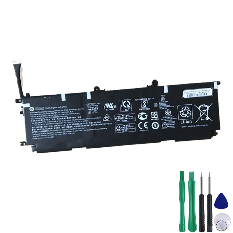 51.4Wh Akku Passt HP Envy 13-AD056TU