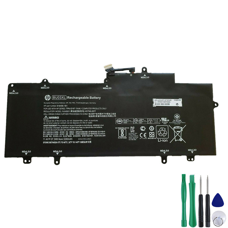 37.3Wh Akku Passt HP 816498-1B1 816498-1C1