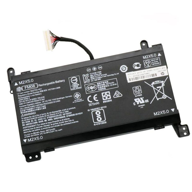 86Wh Akku Passt HP FM08