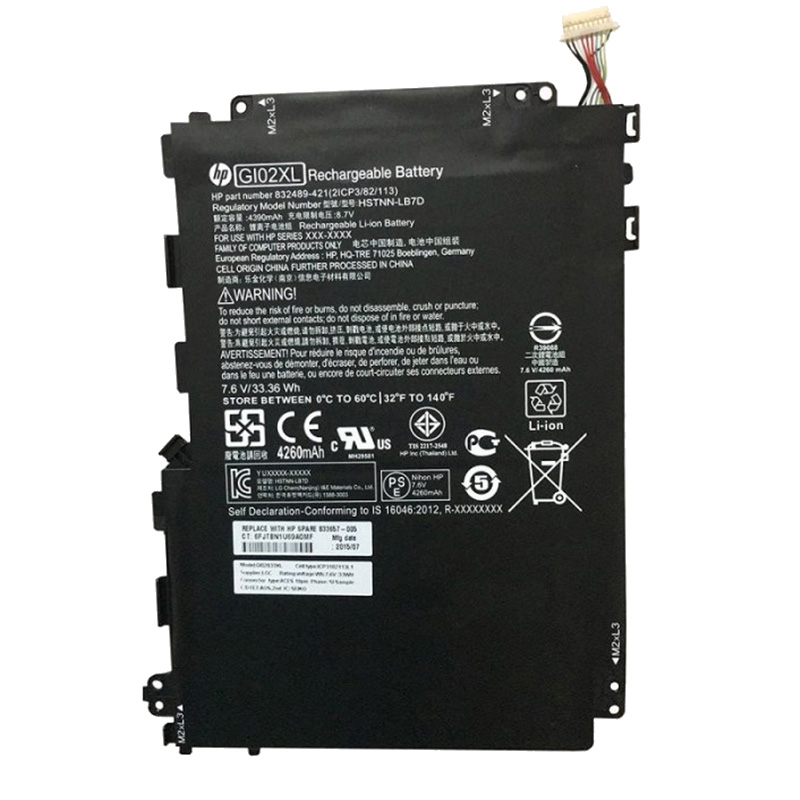 33.36Wh Akku Passt HP Pavilion x2 12-b080nb 12-b010nr