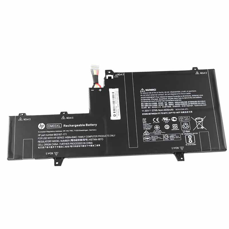 57Wh Akku Passt HP HSTNN-IB7O OM03XL