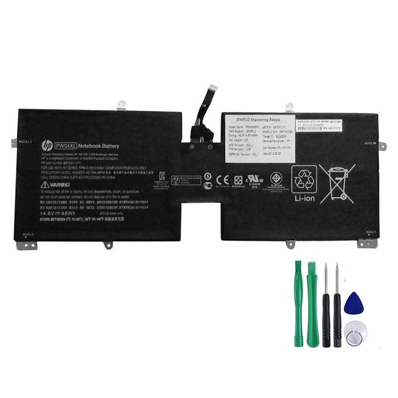 48Wh Akku Passt HP TPN-C105 PW04XL HSTNN-IBPW 697231-171 697311-001