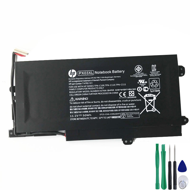 50Wh Akku Passt HP PX03XL HSTNN-LB4P 714762-421