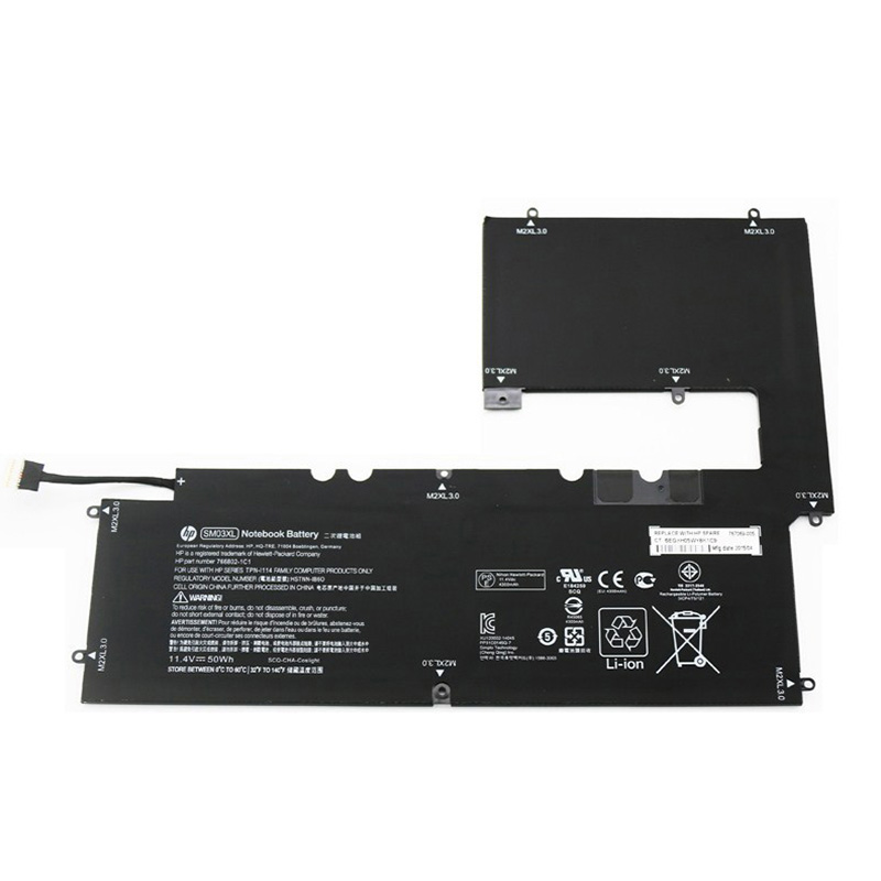 50Wh Akku Passt HP ENVY x2 15-c000ng