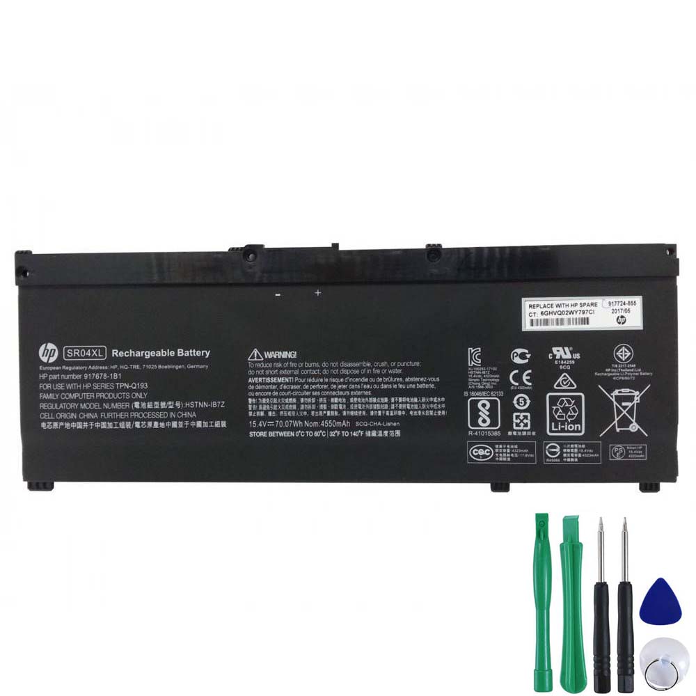 70.07Wh Akku Passt HP 15-dc0011nq 15-dc0085tx