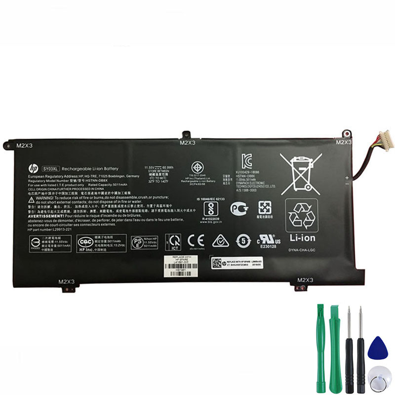 60.9Wh Akku Passt HP Chromebook 15-de0001nb