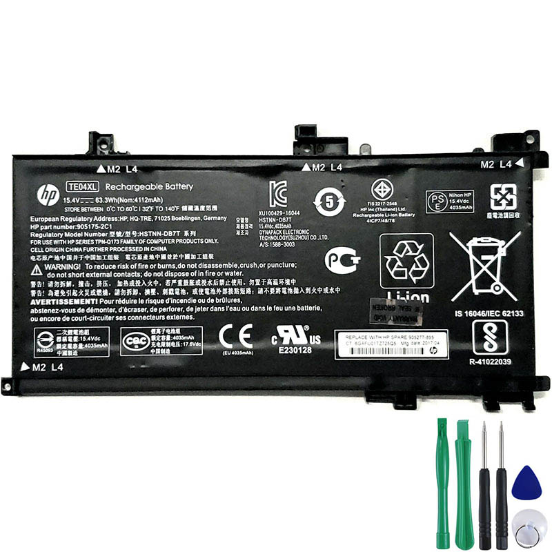 63.3Wh Akku Passt HP Pavilion 15-bc201na 15-bc210nm