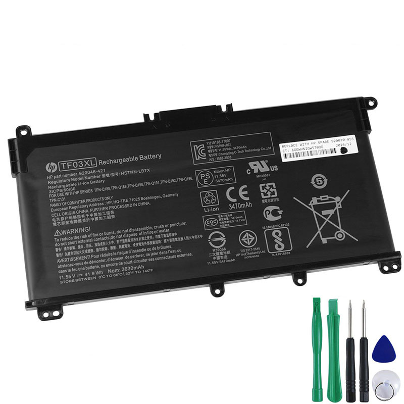 41.9Wh Akku Passt HP Pavilion 15-cc508nc 15-cc546ur