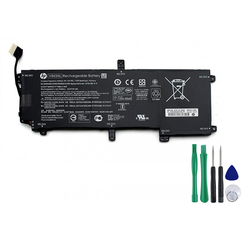 52Wh Akku Passt HP Envy 15-as000 Serie