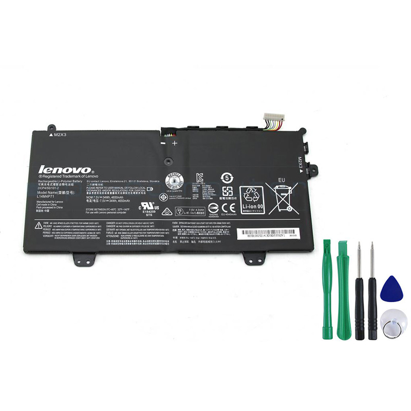 34Wh L14M4P71 Akku Passt Lenovo